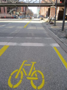 Hafencity Pop-Up Bike Lane